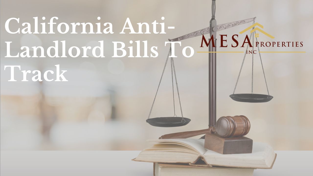 California Anti-Landlord Bills To Track